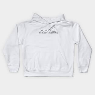 Surfer and wave Kids Hoodie